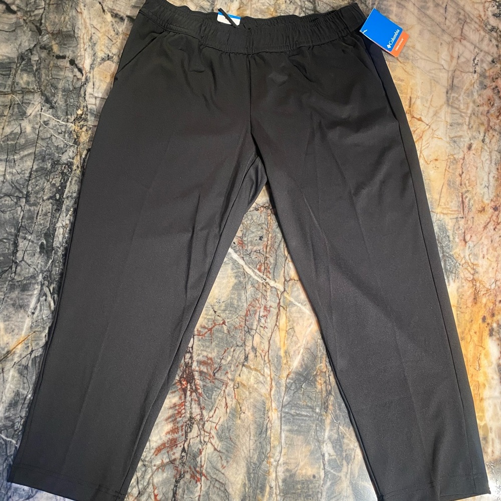 Pants, mens L Columbia, black, NWT